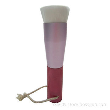 Makeup powder brushes, made of plastic handle and aluminum ferrule with synthetic hair